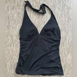 Tommy Bahama Black Halter Swim Top